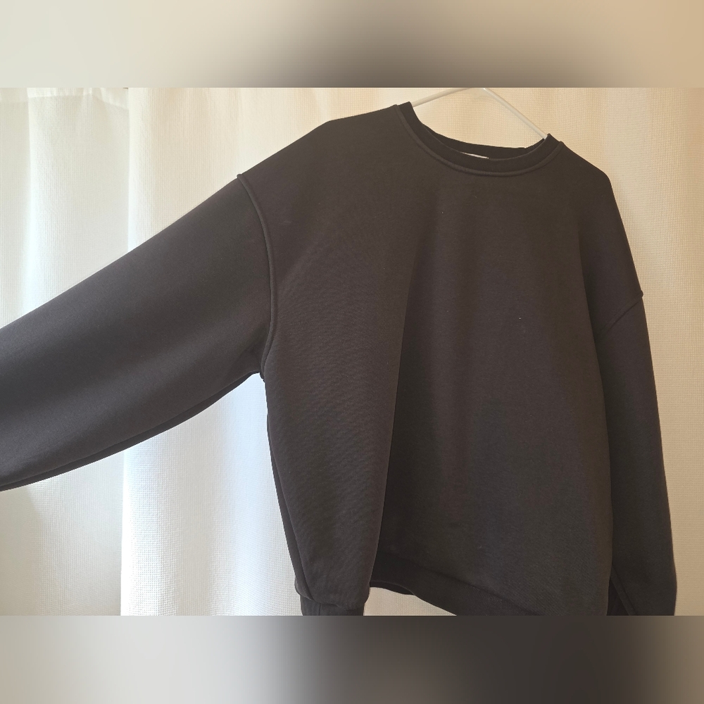 Charcoal Fleecelined Crewneck Pullover